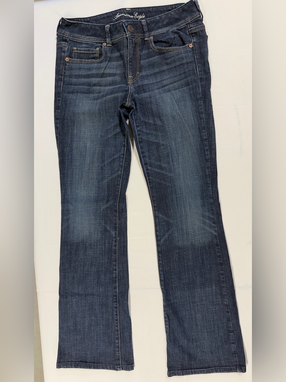 American Eagle Original Boot Jeans Women’s 12 Long Medium Wash Stretch